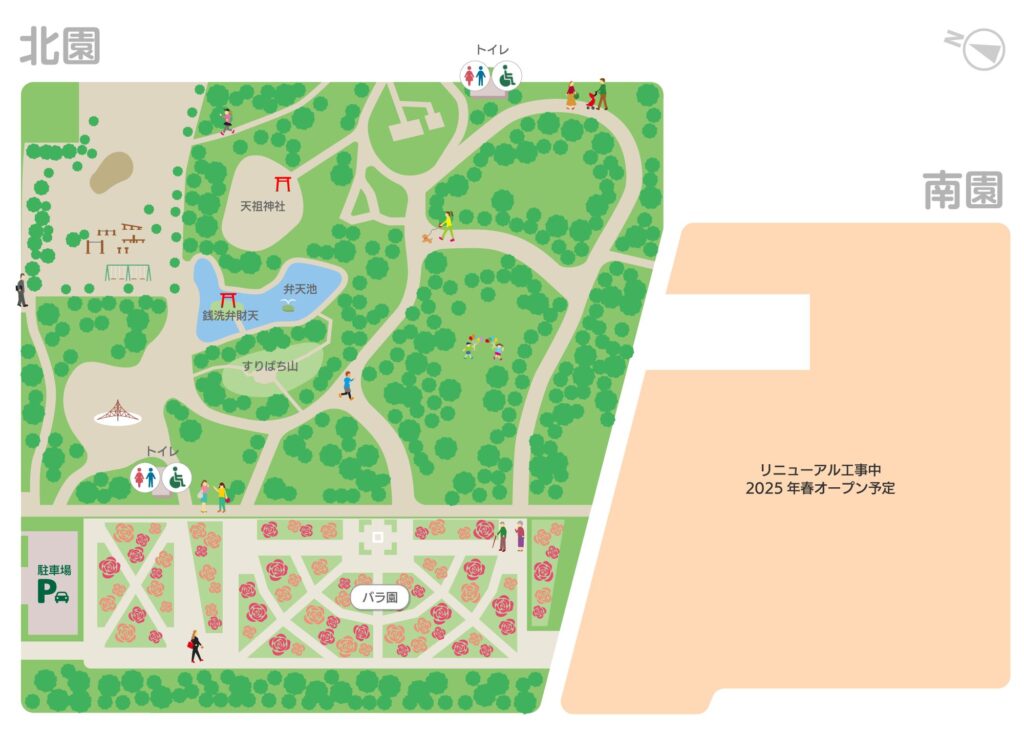 与野公園のマップ