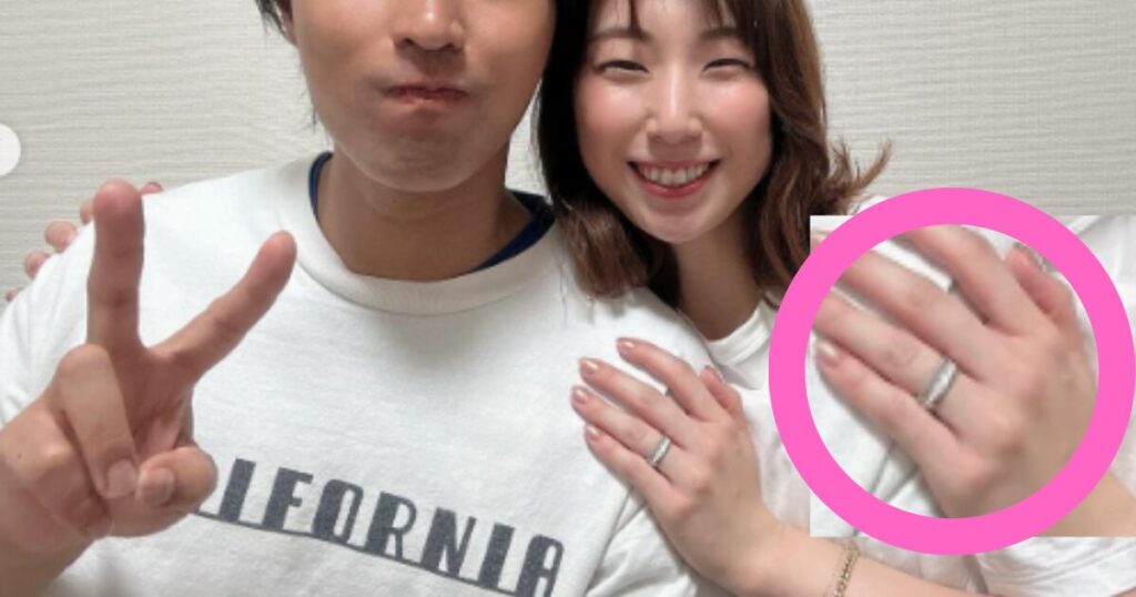 東野有紗の結婚指輪